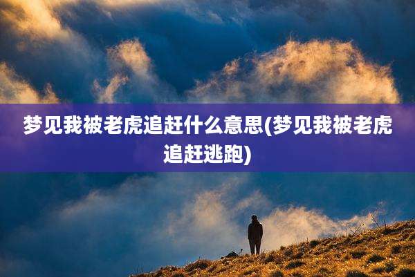 梦见我被老虎追赶什么意思(梦见我被老虎追赶逃跑)
