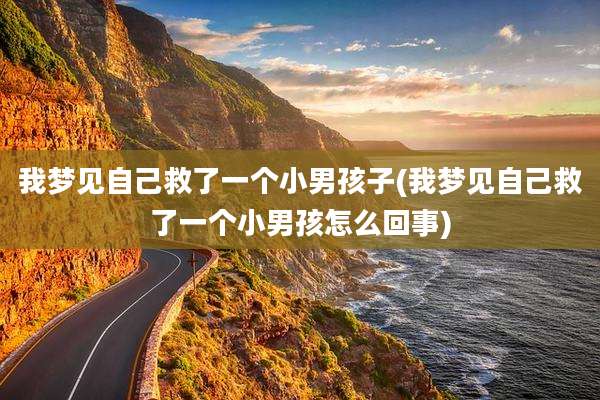我梦见自己救了一个小男孩子(我梦见自己救了一个小男孩怎么回事)