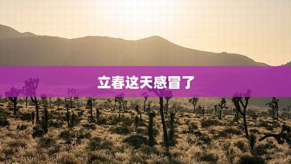 立春这天感冒了