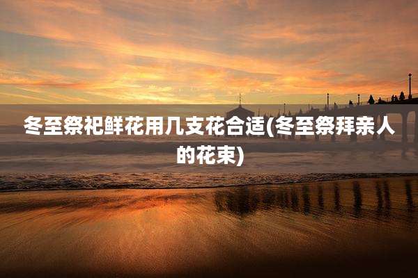 冬至祭祀鲜花用几支花合适(冬至祭拜亲人的花束)