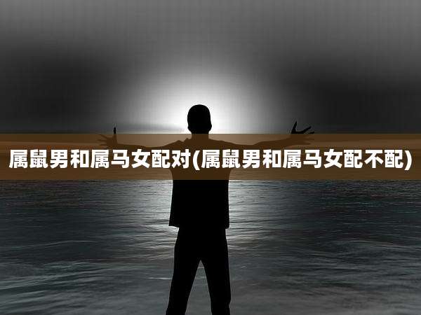 属鼠男和属马女配对(属鼠男和属马女配不配)