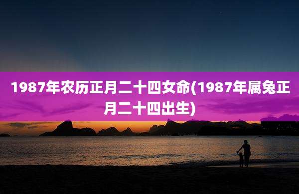 1987年农历正月二十四女命(1987年属兔正月二十四出生)