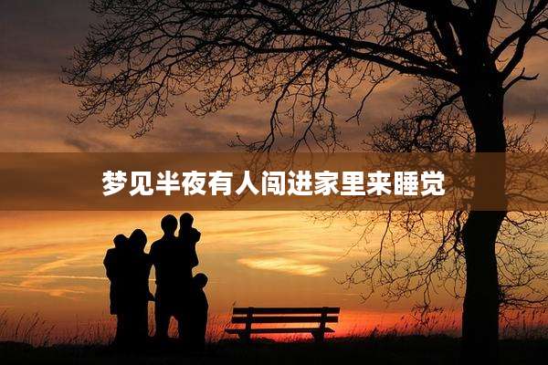 梦见半夜有人闯进家里来睡觉