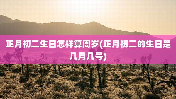 正月初二生日怎样算周岁(正月初二的生日是几月几号)