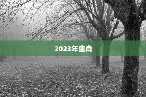 2023年生肖