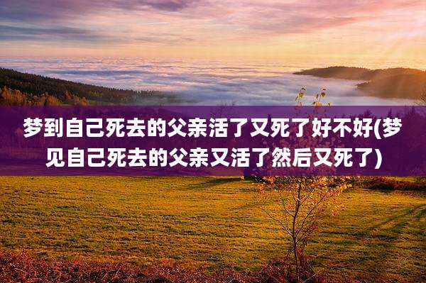 梦到自己死去的父亲活了又死了好不好(梦见自己死去的父亲又活了然后又死了)