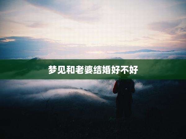 梦见和老婆结婚好不好