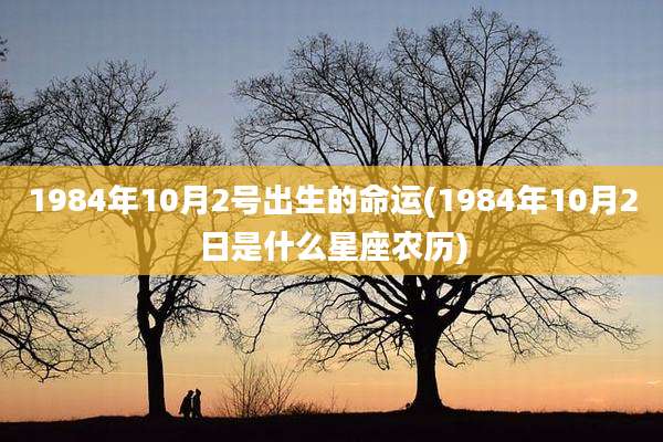 1984年10月2号出生的命运(1984年10月2日是什么星座农历)