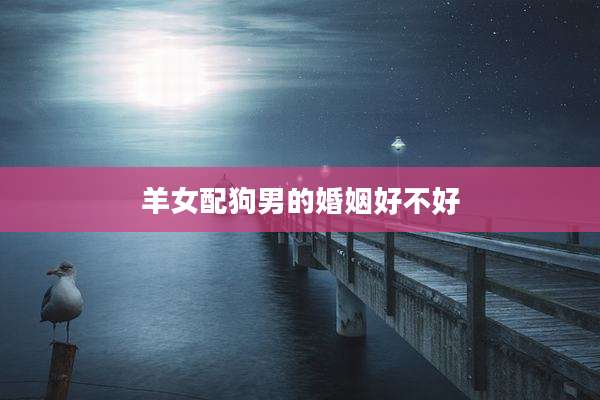 羊女配狗男的婚姻好不好
