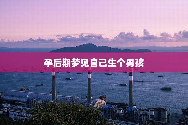孕后期梦见自己生个男孩
