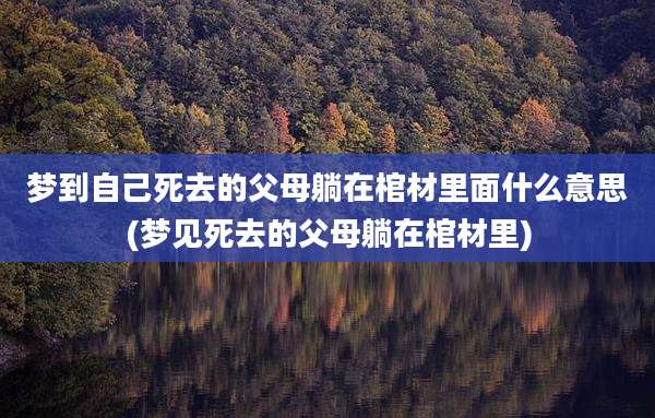 梦到自己死去的父母躺在棺材里面什么意思(梦见死去的父母躺在棺材里)