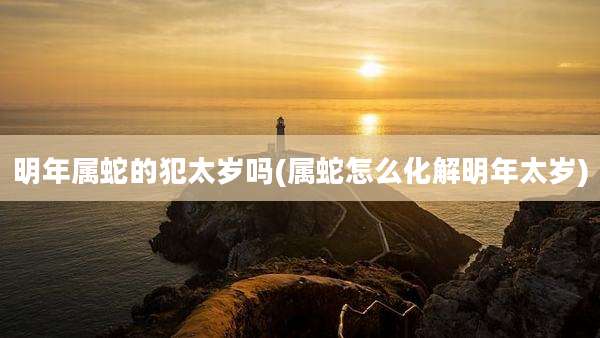 明年属蛇的犯太岁吗(属蛇怎么化解明年太岁)
