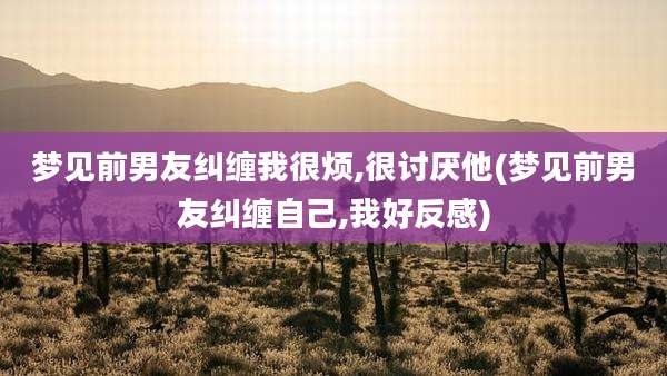 梦见前男友纠缠我很烦,很讨厌他(梦见前男友纠缠自己,我好反感)