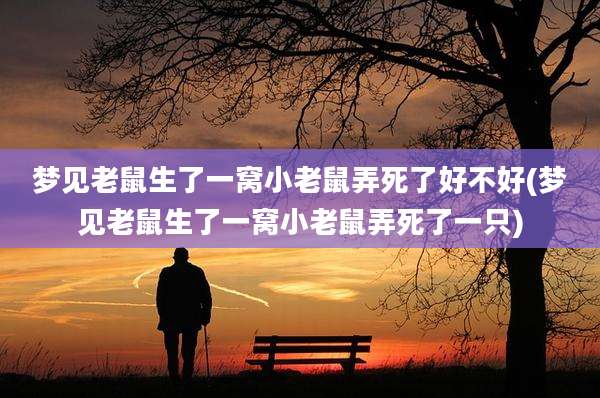 梦见老鼠生了一窝小老鼠弄死了好不好(梦见老鼠生了一窝小老鼠弄死了一只)