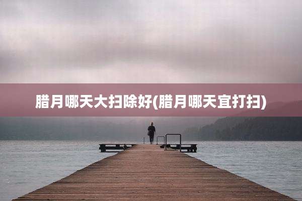 腊月哪天大扫除好(腊月哪天宜打扫)