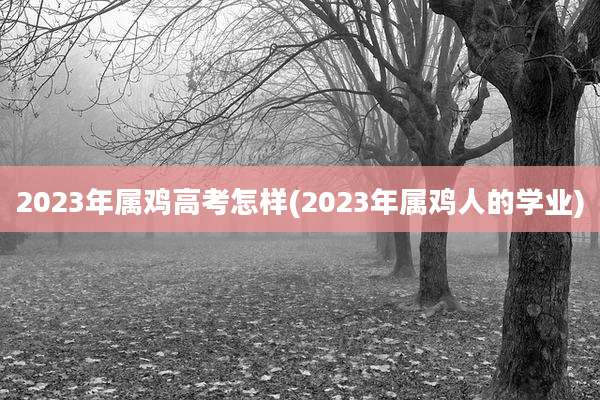 2023年属鸡高考怎样(2023年属鸡人的学业)