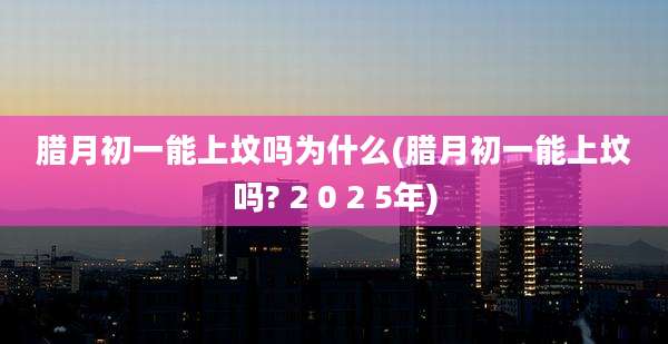 腊月初一能上坟吗为什么(腊月初一能上坟吗? 2 0 2 5年)