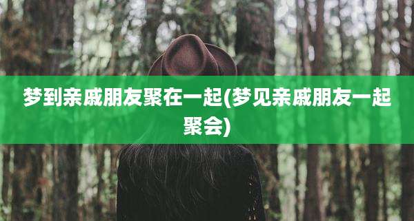 梦到亲戚朋友聚在一起(梦见亲戚朋友一起聚会)