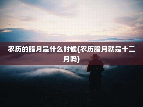 农历的腊月是什么时候(农历腊月就是十二月吗)