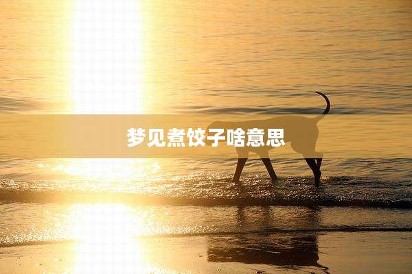 梦见煮饺子啥意思
