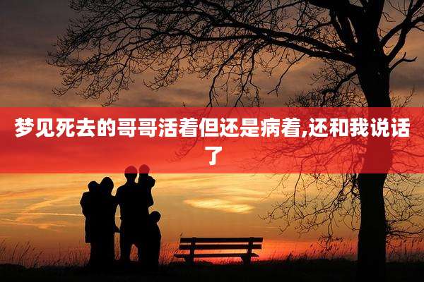 梦见死去的哥哥活着但还是病着,还和我说话了