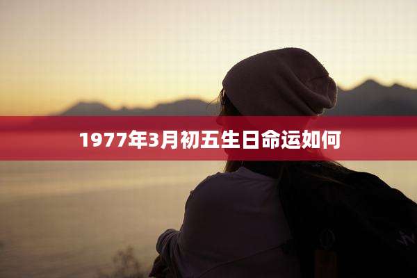 1977年3月初五生日命运如何