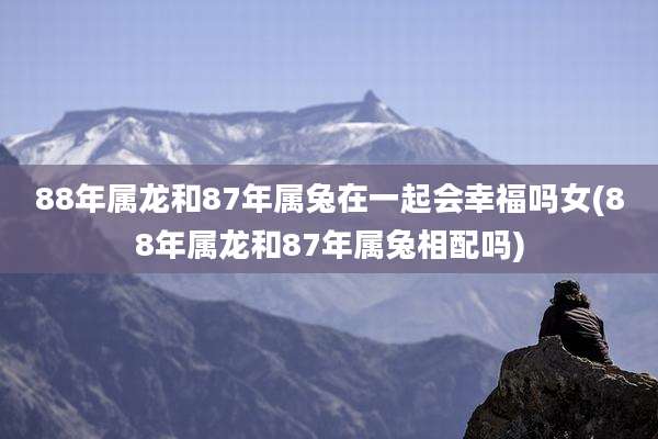 88年属龙和87年属兔在一起会幸福吗女(88年属龙和87年属兔相配吗)