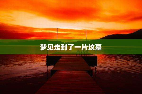 梦见走到了一片坟墓