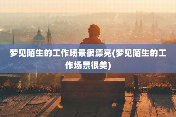 梦见陌生的工作场景很漂亮(梦见陌生的工作场景很美)