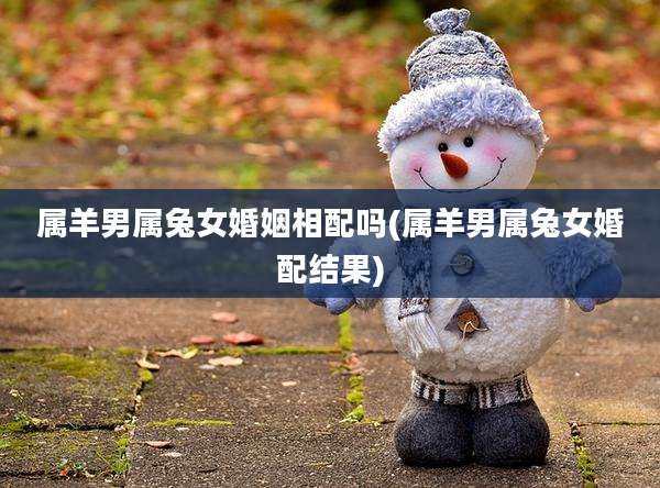 属羊男属兔女婚姻相配吗(属羊男属兔女婚配结果)