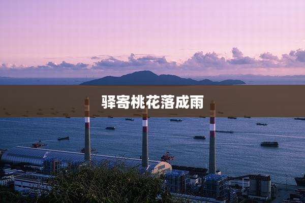 驿寄桃花落成雨