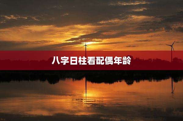 八字日柱看配偶年龄