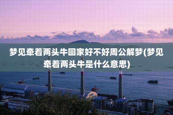 梦见牵着两头牛回家好不好周公解梦(梦见牵着两头牛是什么意思)