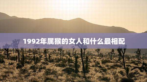 1992年属猴的女人和什么最相配