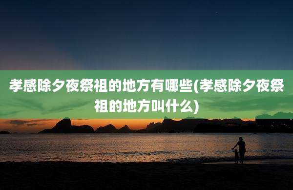 孝感除夕夜祭祖的地方有哪些(孝感除夕夜祭祖的地方叫什么)