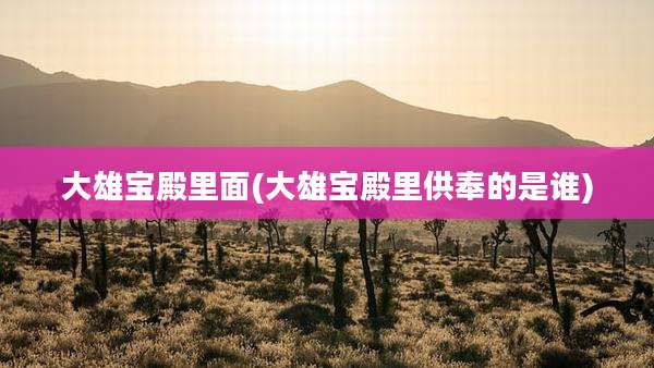 大雄宝殿里面(大雄宝殿里供奉的是谁)