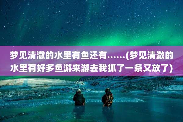 梦见清澈的水里有鱼还有......(梦见清澈的水里有好多鱼游来游去我抓了一条又放了)