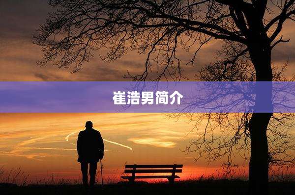 崔浩男简介