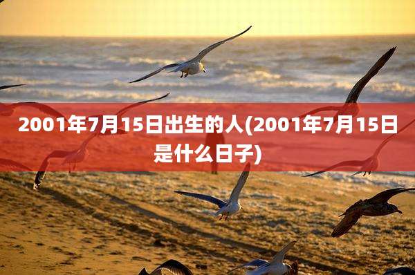 2001年7月15日出生的人(2001年7月15日是什么日子)