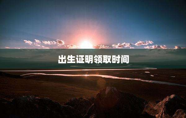 出生证明领取时间