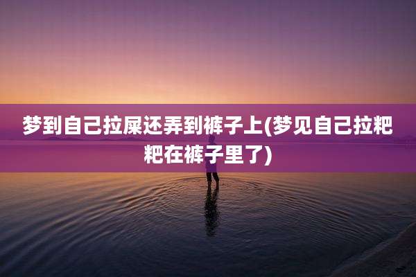 梦到自己拉屎还弄到裤子上(梦见自己拉粑粑在裤子里了)