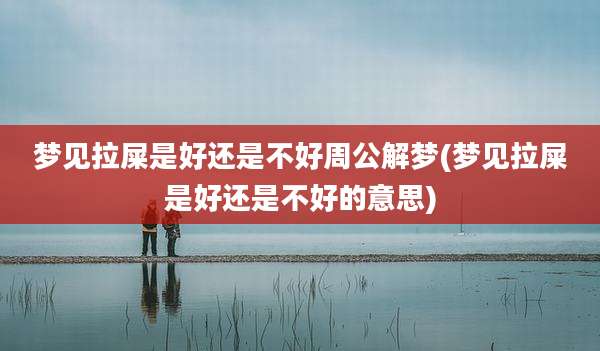 梦见拉屎是好还是不好周公解梦(梦见拉屎是好还是不好的意思)