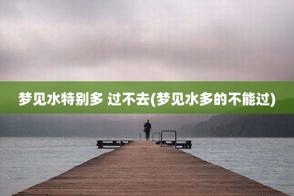 梦见水特别多 过不去(梦见水多的不能过)