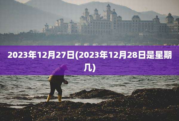 2023年12月27日(2023年12月28日是星期几)