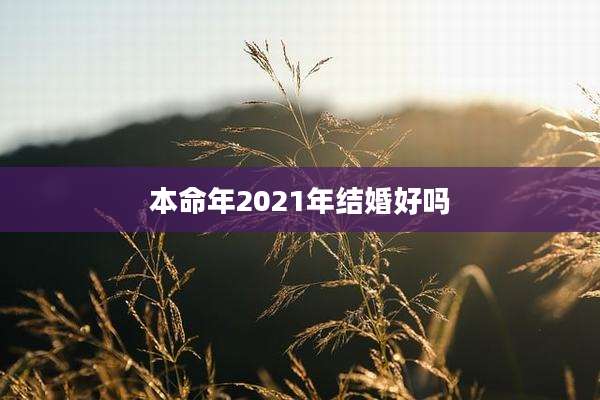 本命年2021年结婚好吗