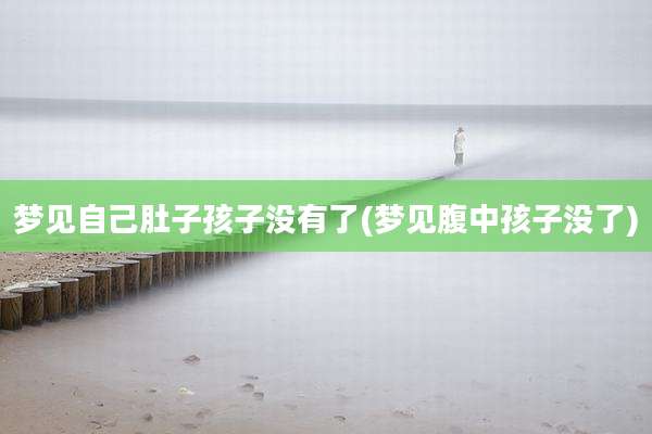 梦见自己肚子孩子没有了(梦见腹中孩子没了)