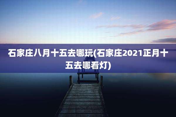 石家庄八月十五去哪玩(石家庄2021正月十五去哪看灯)