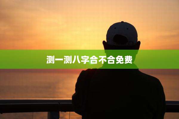 测一测八字合不合免费