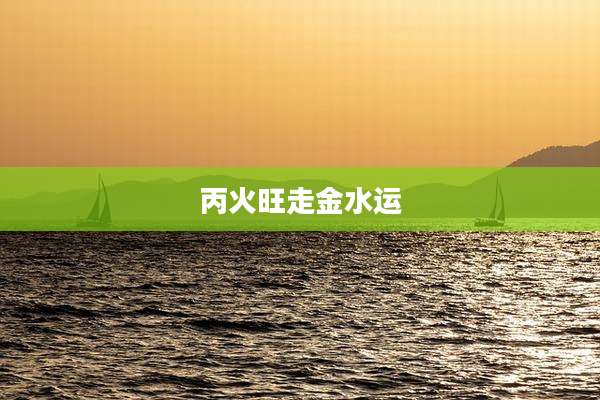 丙火旺走金水运