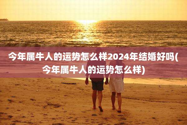 今年属牛人的运势怎么样2024年结婚好吗(今年属牛人的运势怎么样)